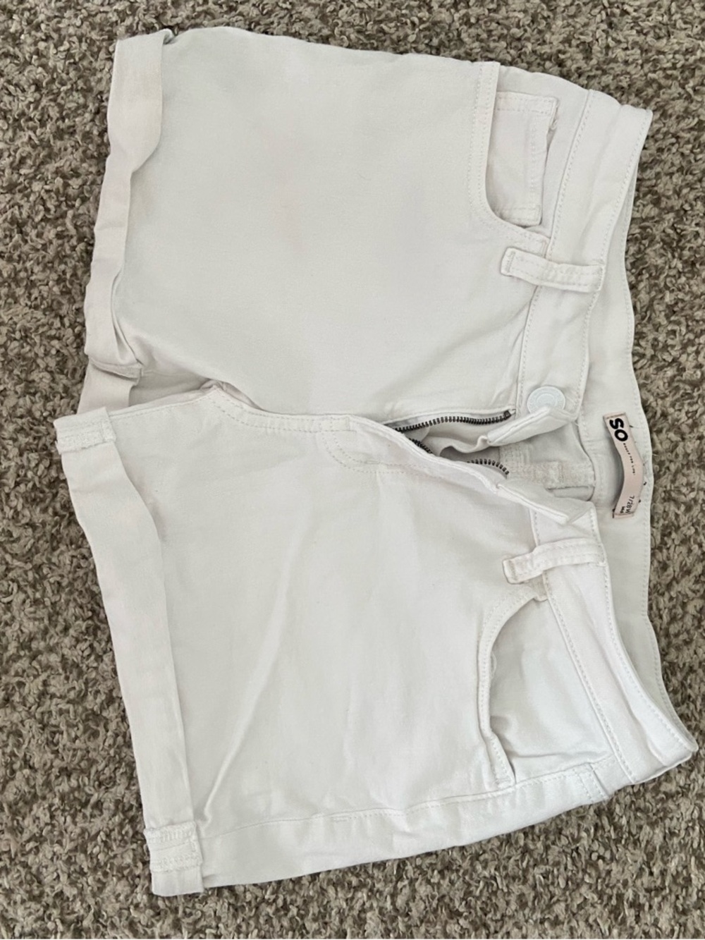 SO White Denim Shorts
